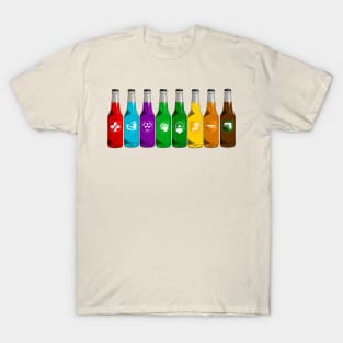 Zombie Perks Lined Up on Creme T-Shirt